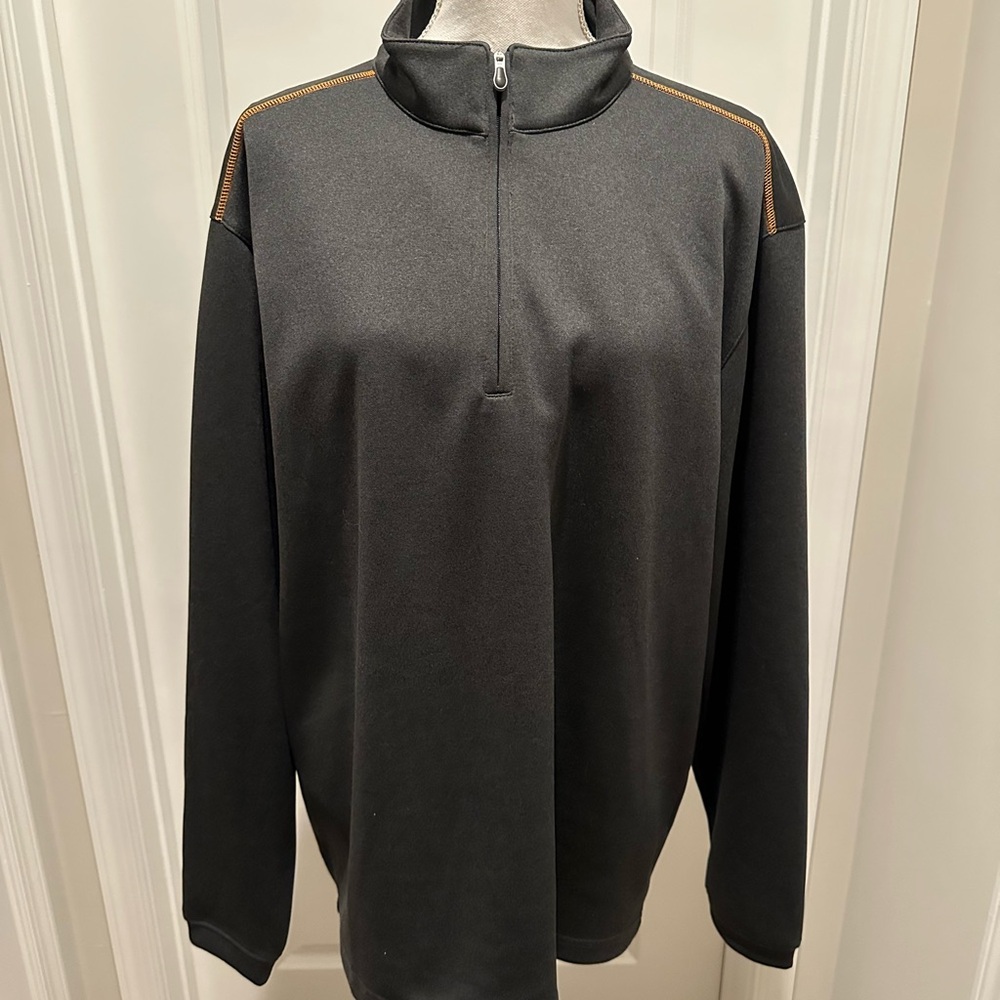 Pebble Beach Black Performance Pullover Mens Quar… - image 1